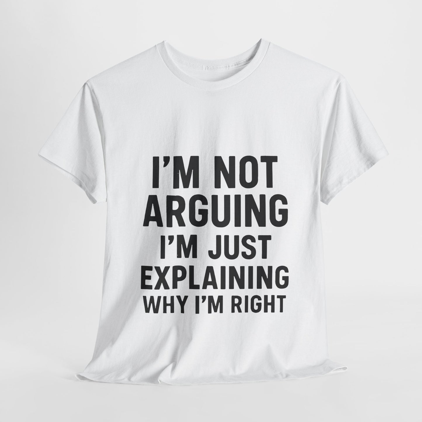 I'm not agruing