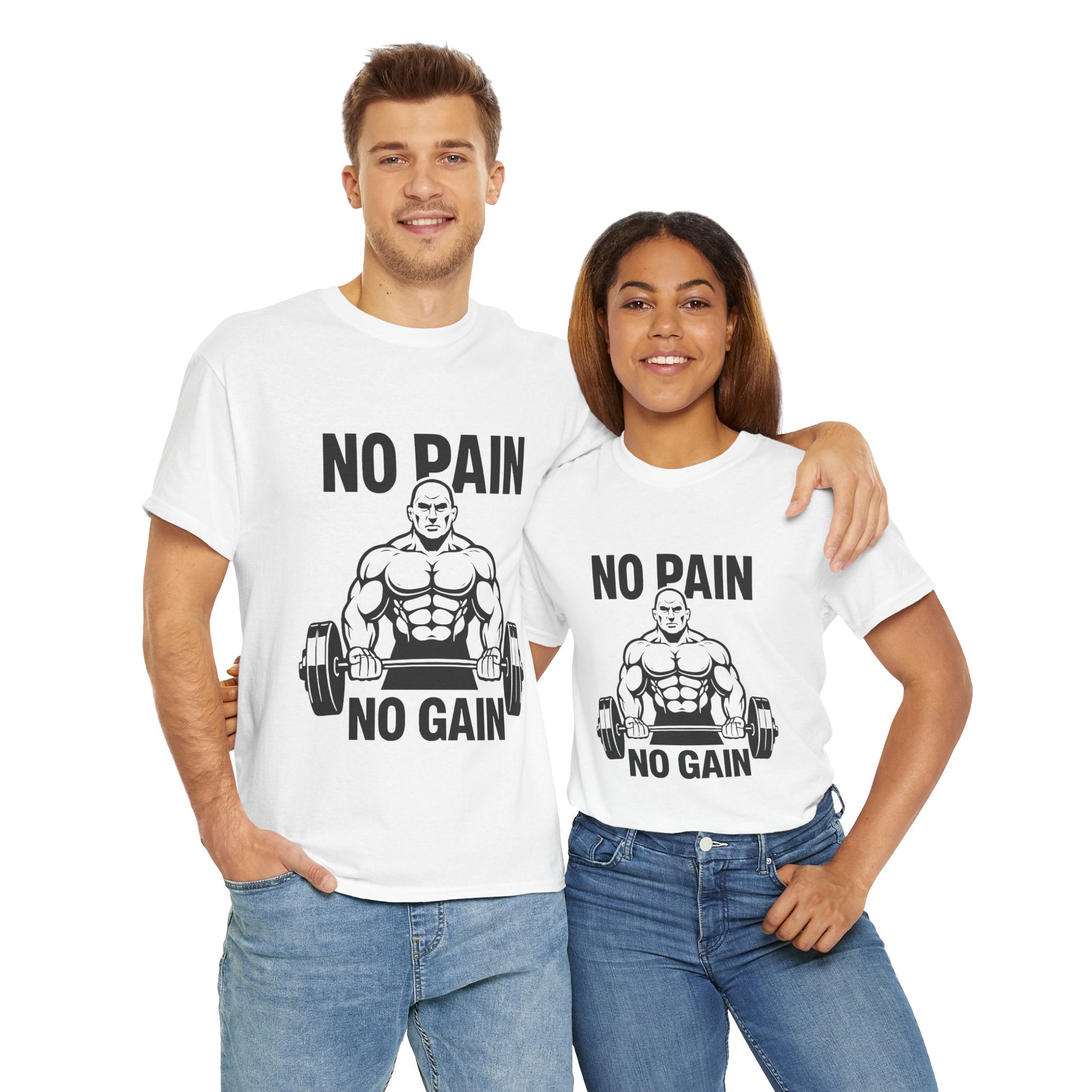 No Pain No Gain White Gym